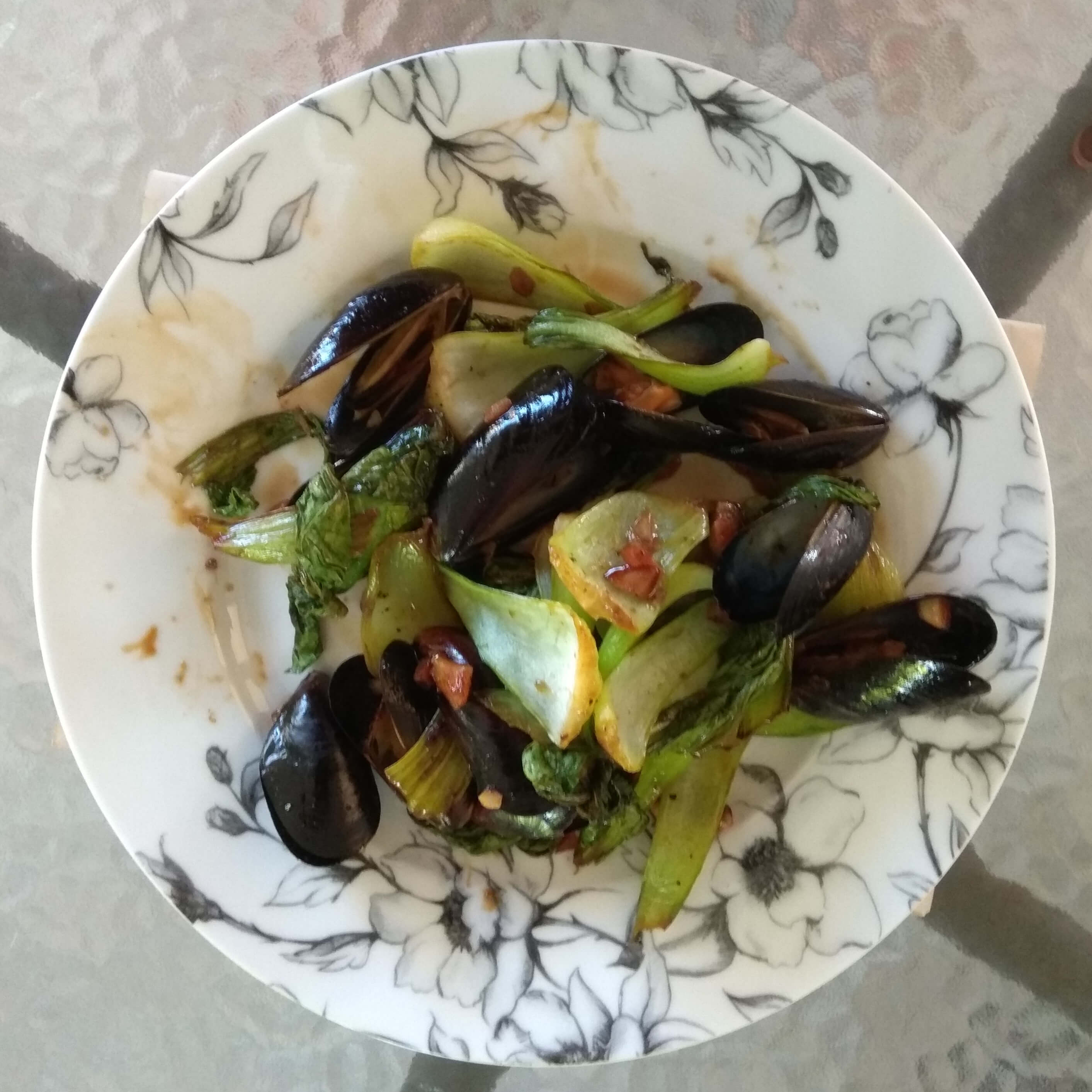 Stir Fried Mussels